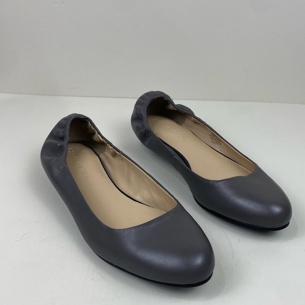 H by Halston Leather Flats